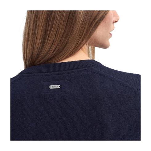 BARBOUR Cardigan Cardigan Donna con toppe sui gomiti Blu - Francavilla Moda